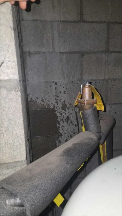 Relief valve checked during mechanical maintenance